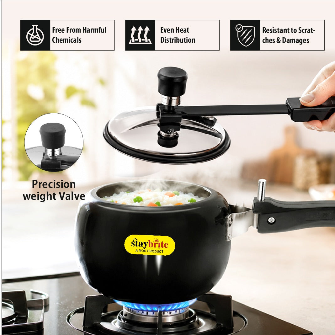 Hard Anodized Maple Pressure Cooker – Durable, Fast Cooking &amp; Scratch Resistant