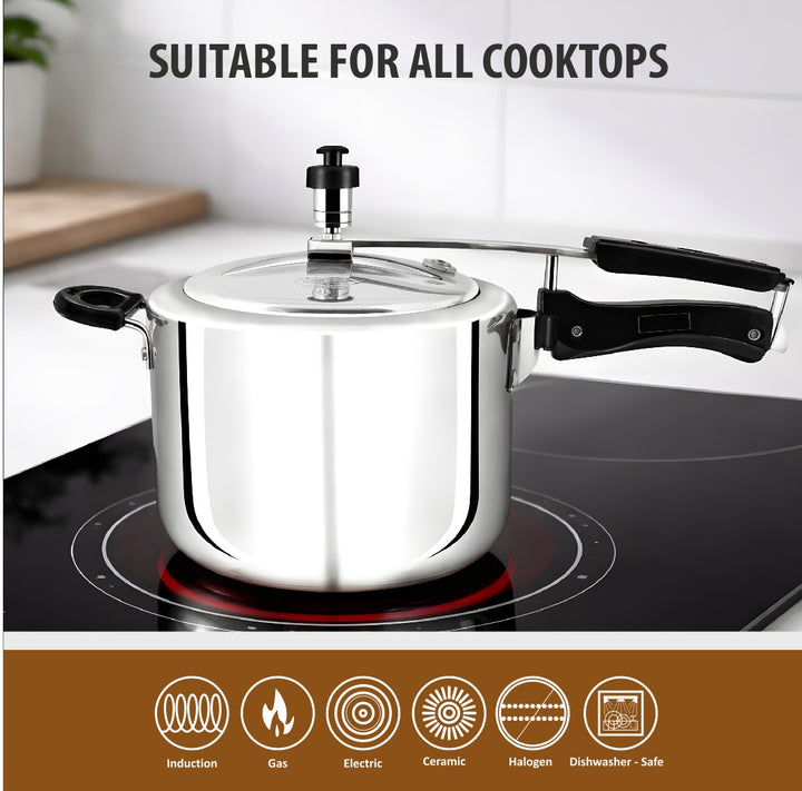 Royal Classic Aluminium Pressure Cooker 4MM Heavy Duty – Fast &amp; Safe Cooking