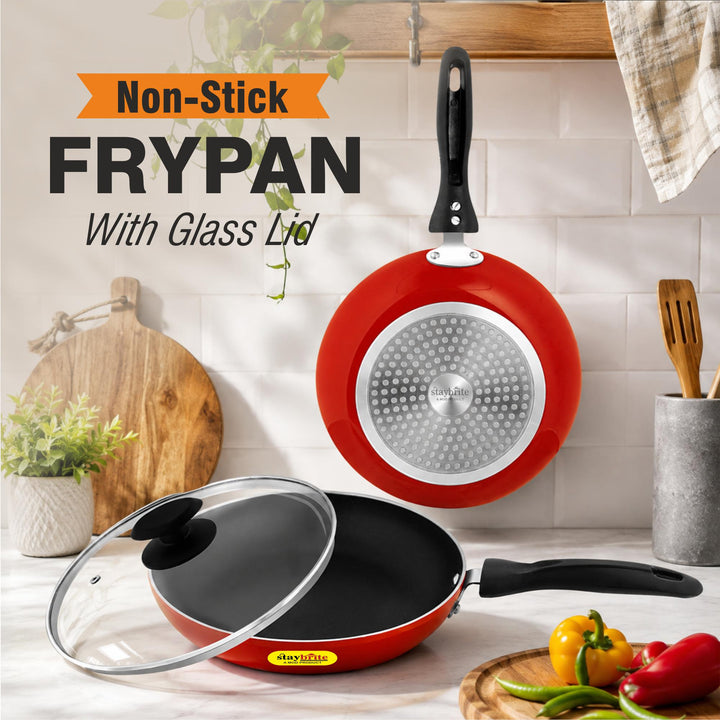 Staybrite Non-Stick Frypan with Glass Lid | Even Heating