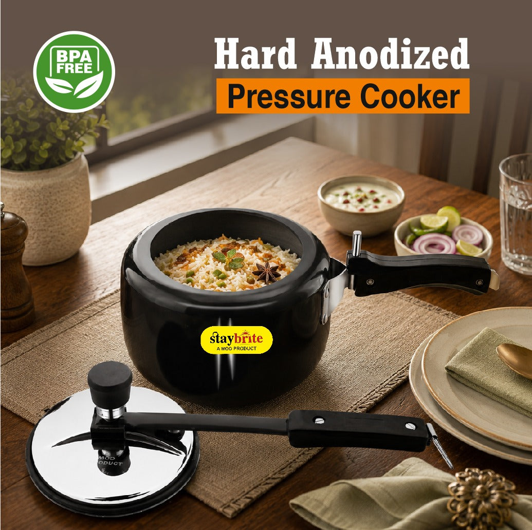 Hard Anodized Maple Pressure Cooker – Durable, Fast Cooking &amp; Scratch Resistant