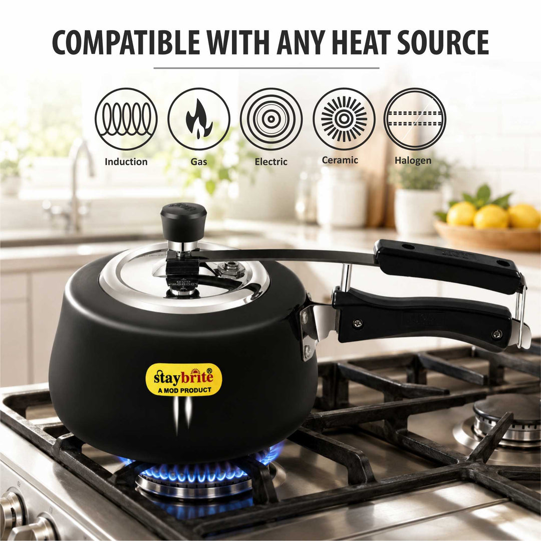 Hard Anodized Handi Pressure Cooker – Fast and Healthy Cooking