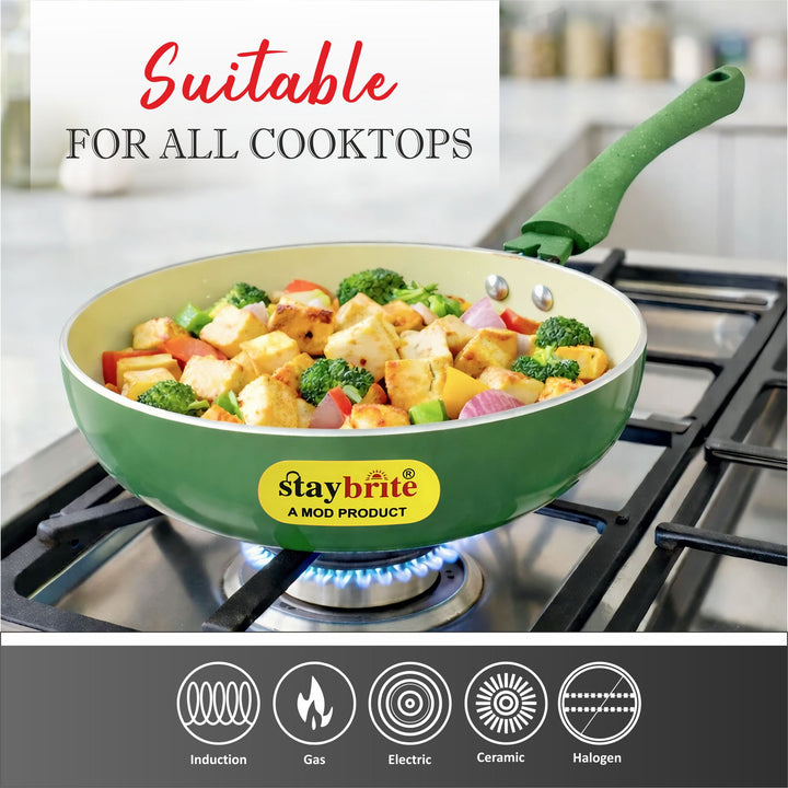 Ceramic Coated Frypan | PFOA-Free Healthy Cooking Pan
