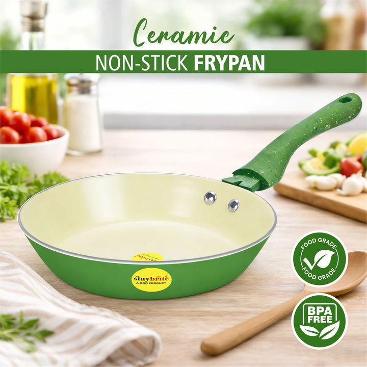 Ceramic Coated Taper Frypan for Healthy Low-Oil Cooking