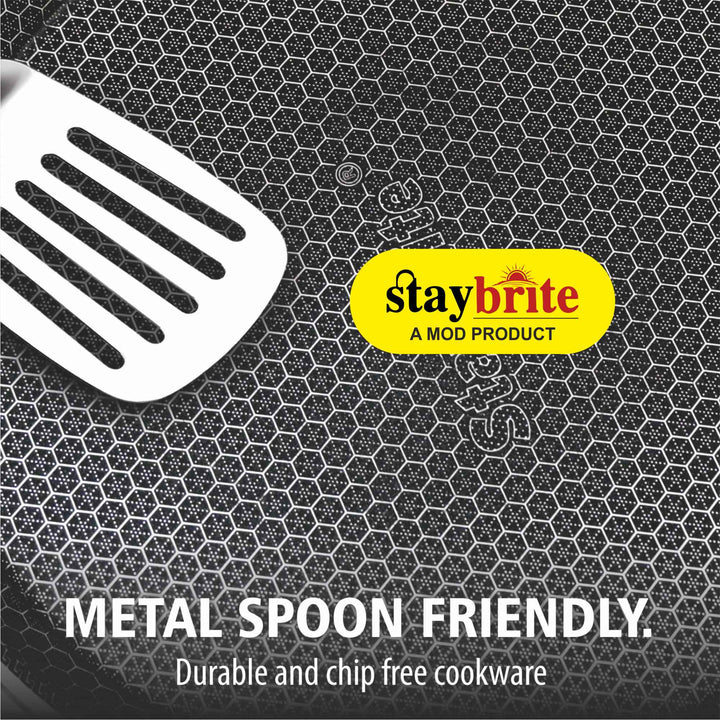 Triply Stainless Steel Dosa Tawa 3 mm with Honeycomb Non-Stick Surface