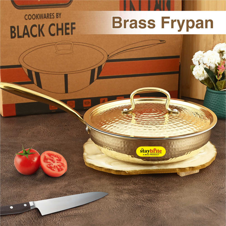Brass Frypan | Pure Brass Frying Pan | Staybrite Cookware