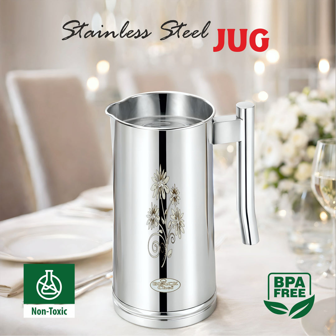 Staybrite Nexa Stainless Steel Water Jug 2 Litre | Kitchen Serving Jug