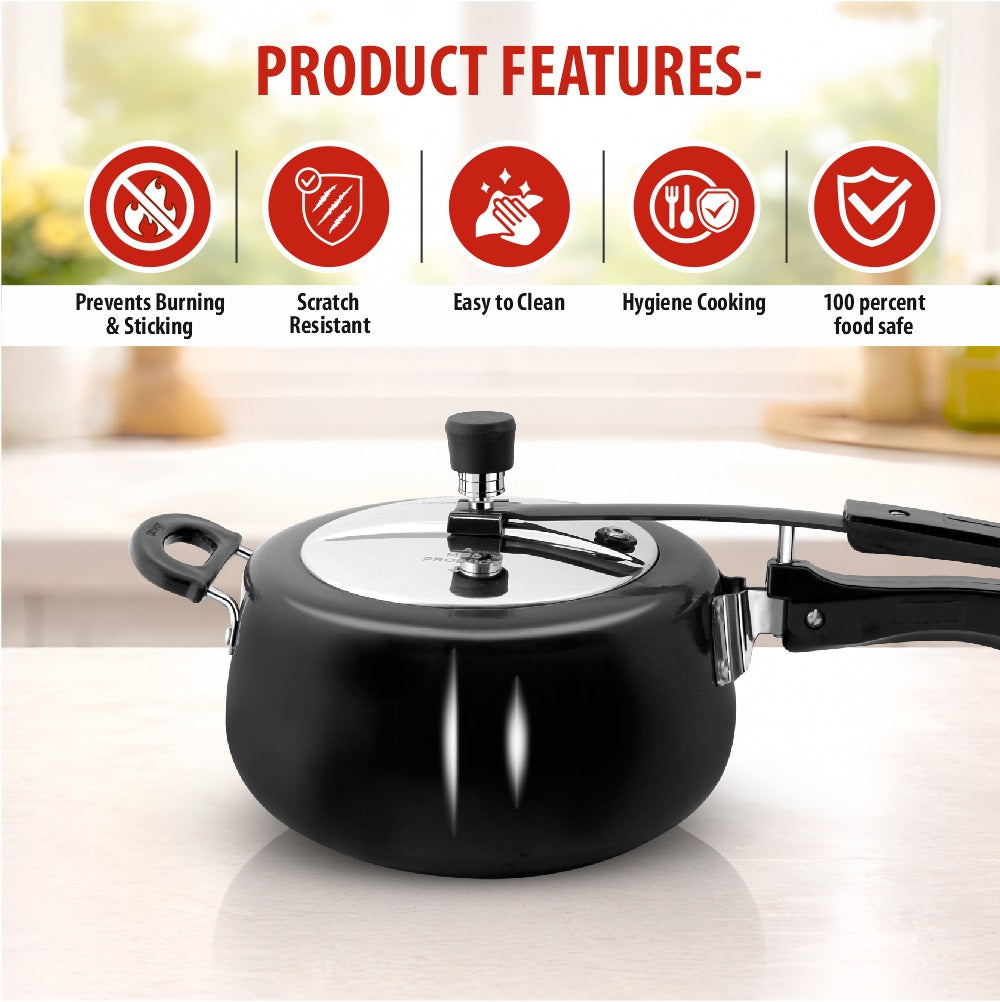 Hard Anodized Handi Pressure Cooker – Fast and Healthy Cooking