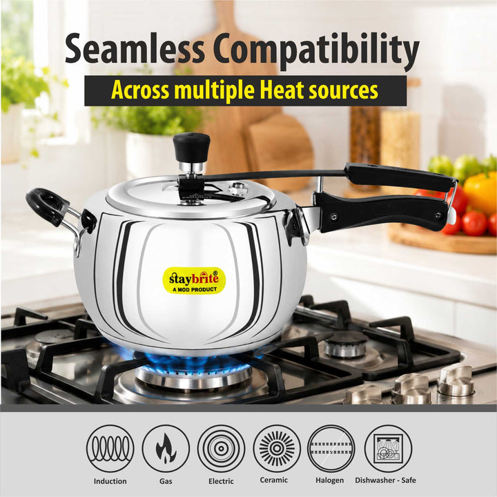 Triply Outer Lid Pressure Cooker | Fast &amp; Healthy Cooking