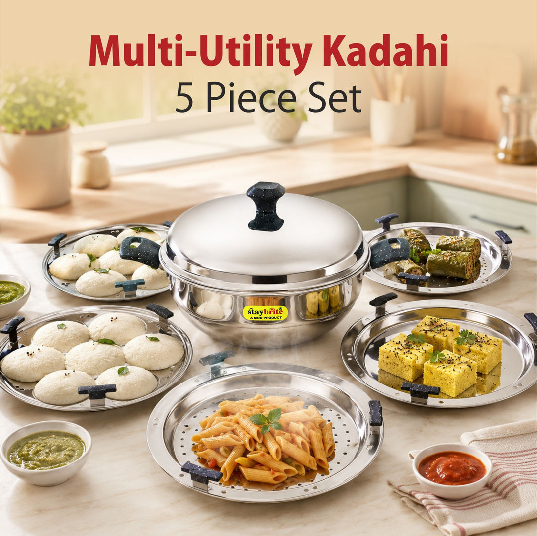 Staybrite Triply Stainless Steel Multi - Purpose 28 CM Kadai