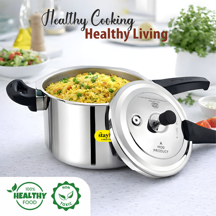 Triply Outer Lid Pressure Cooker | Fast &amp; Healthy Cooking