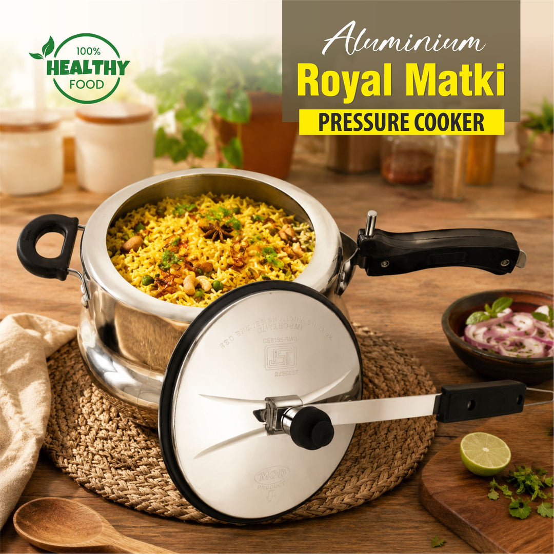 Royal Matki Pressure Cooker – Aluminium cooker for fast and even cooking