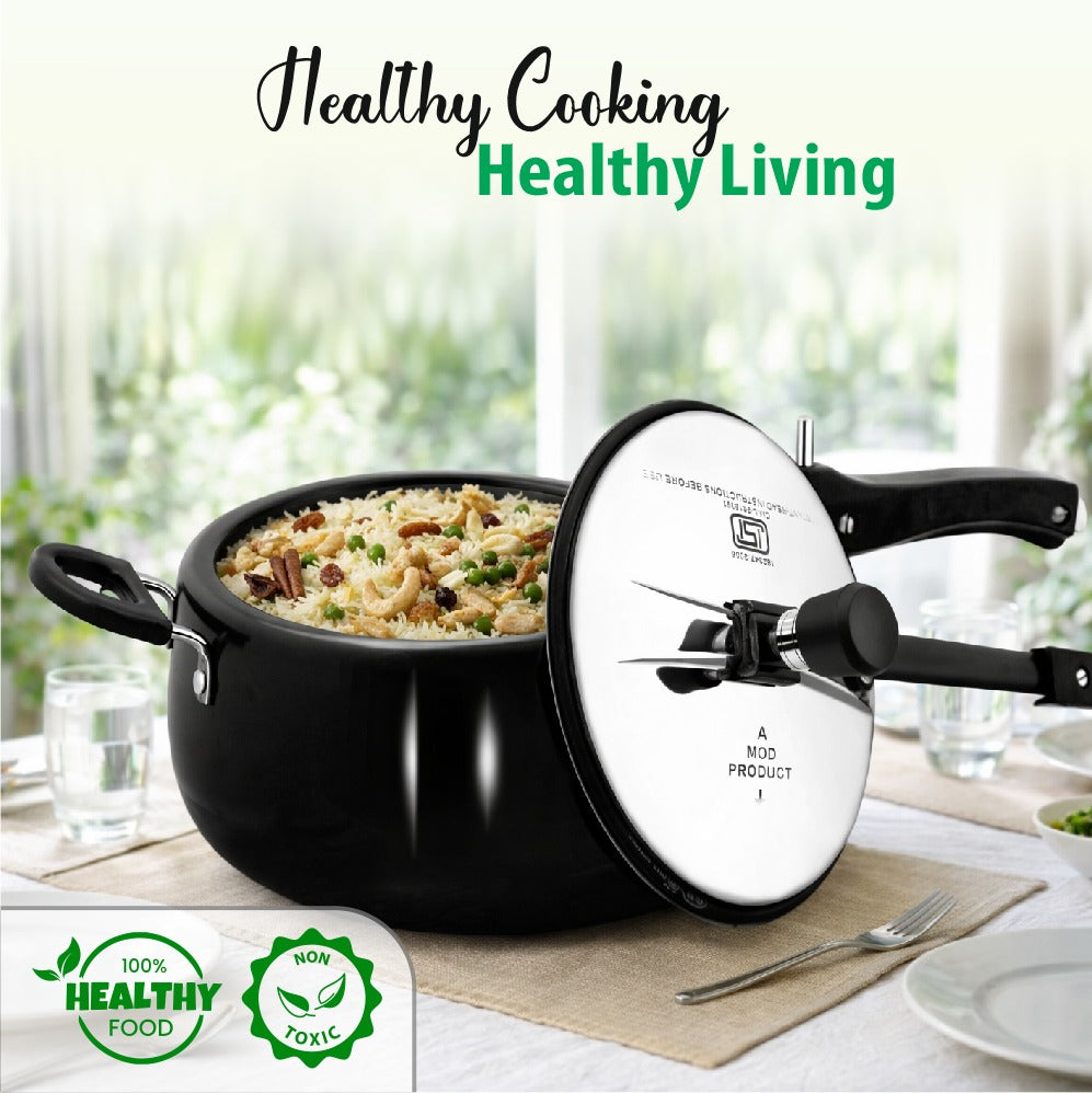 Hard Anodized Handi Pressure Cooker – Fast and Healthy Cooking