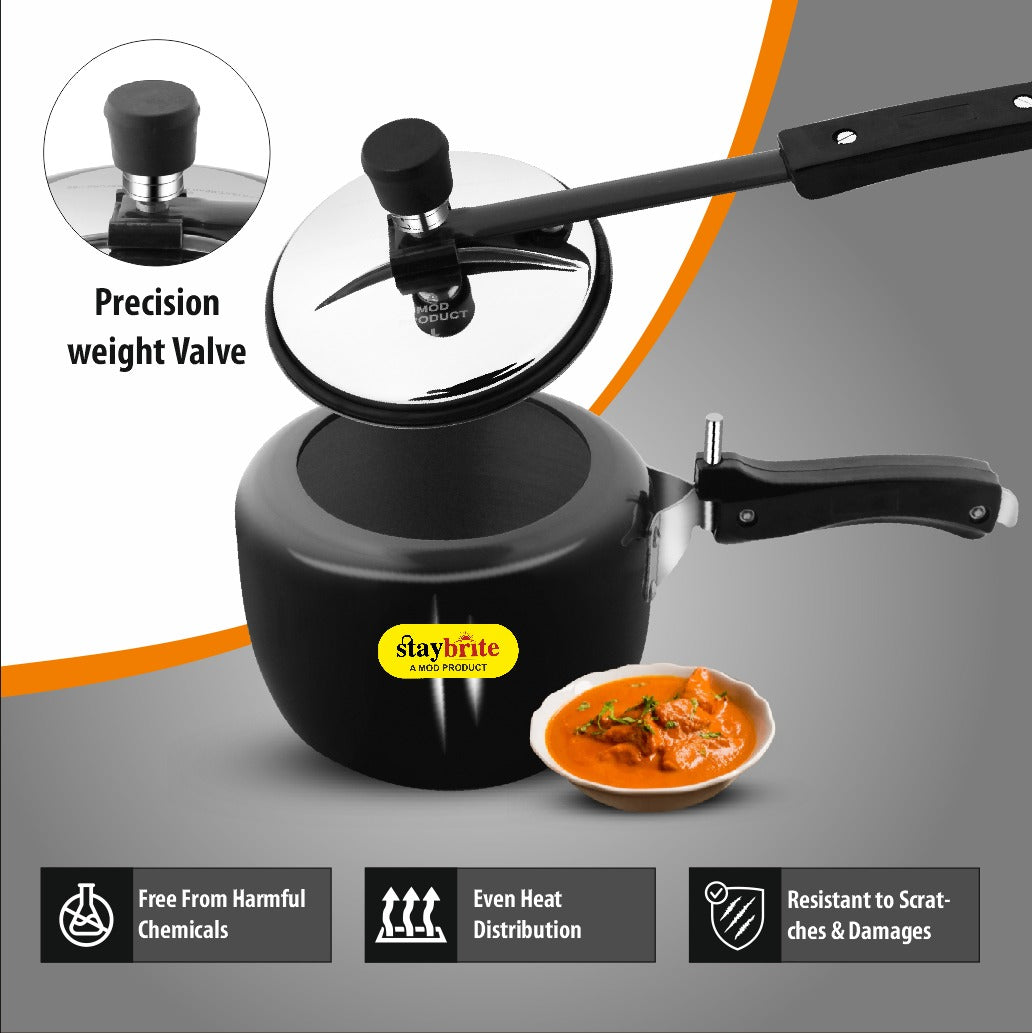 Hard Anodized Maple Pressure Cooker – Durable, Fast Cooking &amp; Scratch Resistant