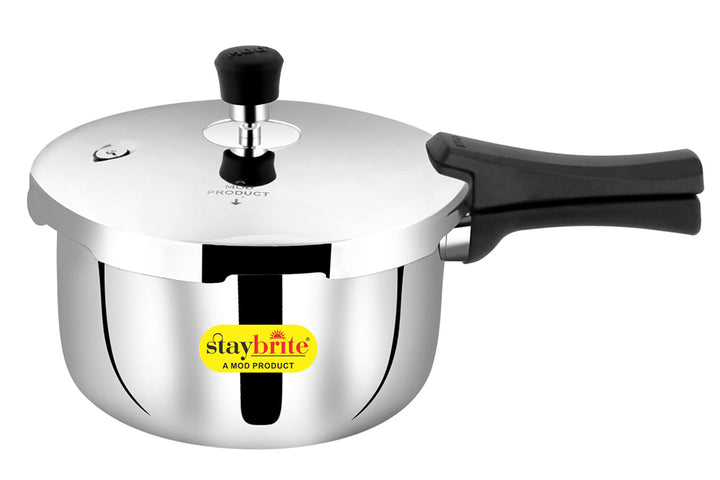 Triply Outer Lid Pressure Cooker | Heavy Gauge Stainless Steel Tri-Ply Cooker for Fast &amp; Healthy Cooking | Induction &amp; Gas Compatible