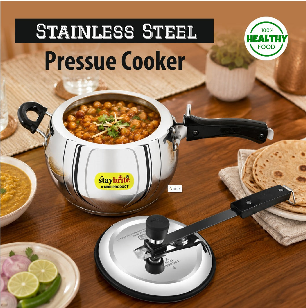 Stainless Steel Handi Pressure Cooker | Healthy, Durable and Quick Cooking for Indian Kitchens
