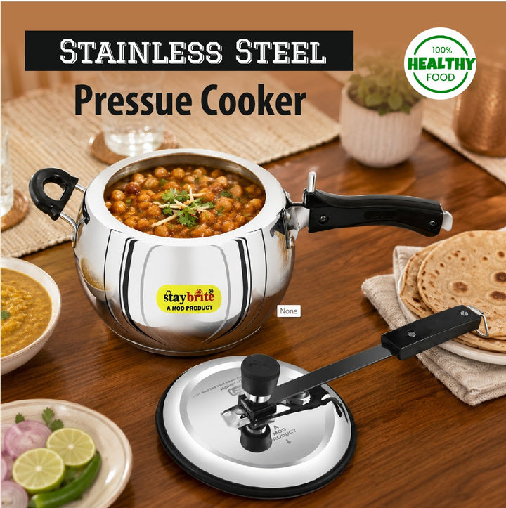 Stainless Steel Handi Pressure Cooker | Healthy, Durable and Quick Cooking for Indian Kitchens