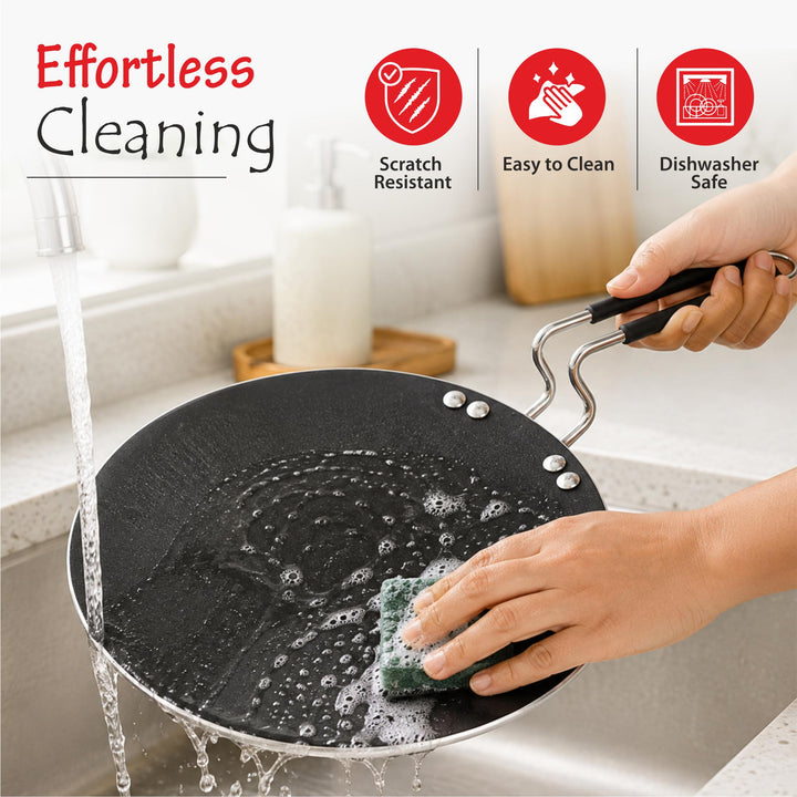 Staybrite Non-Stick Concave Tawa | Quick &amp; Easy Cooking