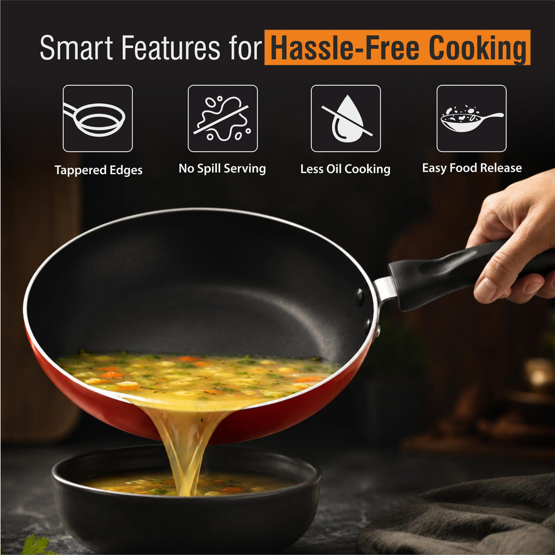 Staybrite Non-Stick Frypan with Glass Lid | Even Heating