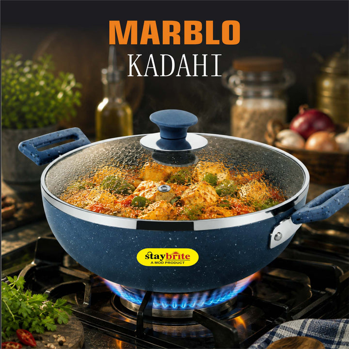 Staybrite Marble Coated Kadai | Easy &amp; Versatile Cooking