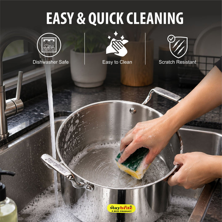 Staybrite Triply Stock Pot | 3-Ply Stainless Steel