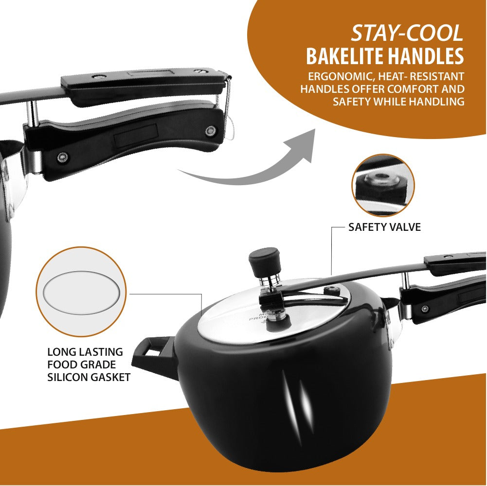 Hard Anodized Pressure Cooker – Durable, Fast Cooking &amp; Scratch Resistant