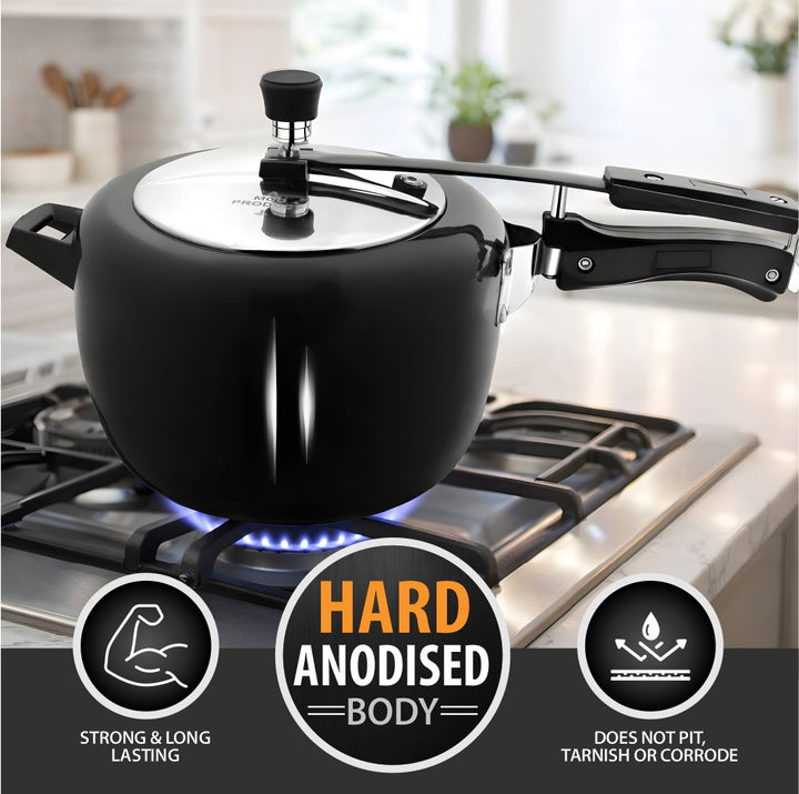 Hard Anodized Pressure Cooker – Durable, Fast Cooking &amp; Scratch Resistant