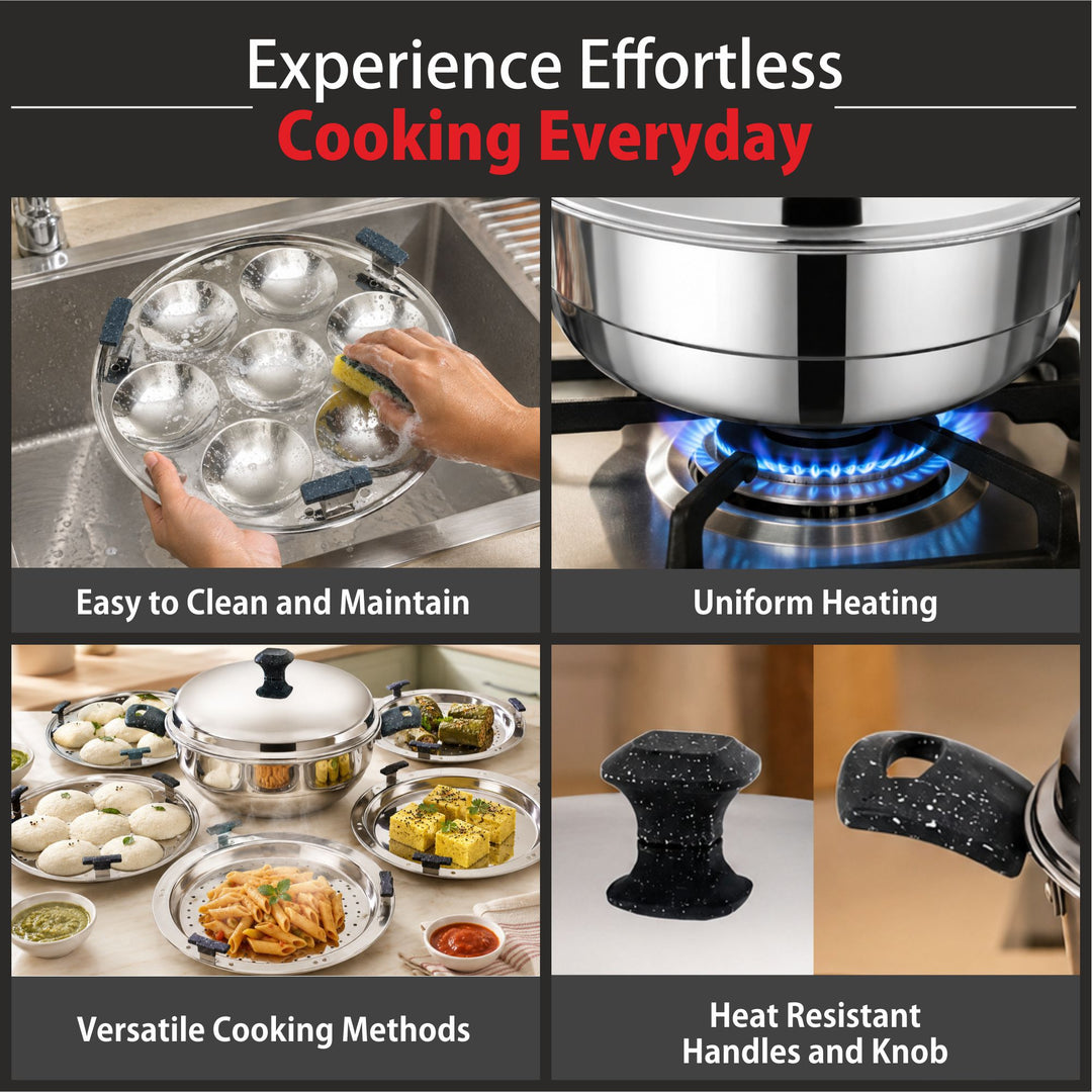 Staybrite Triply Stainless Steel Multi - Purpose 28 CM Kadai