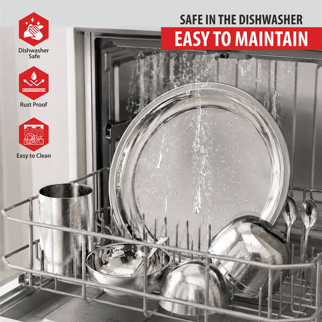 Staybrite Stainless Steel Thali Set 7 Pcs | Premium Dining Set