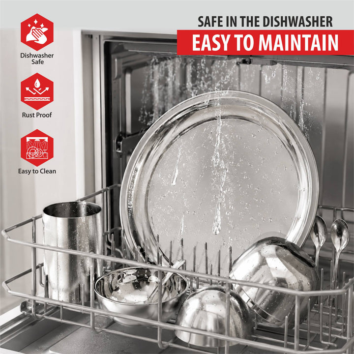 Staybrite Stainless Steel Thali Set 7 Pcs | Premium Dining Set