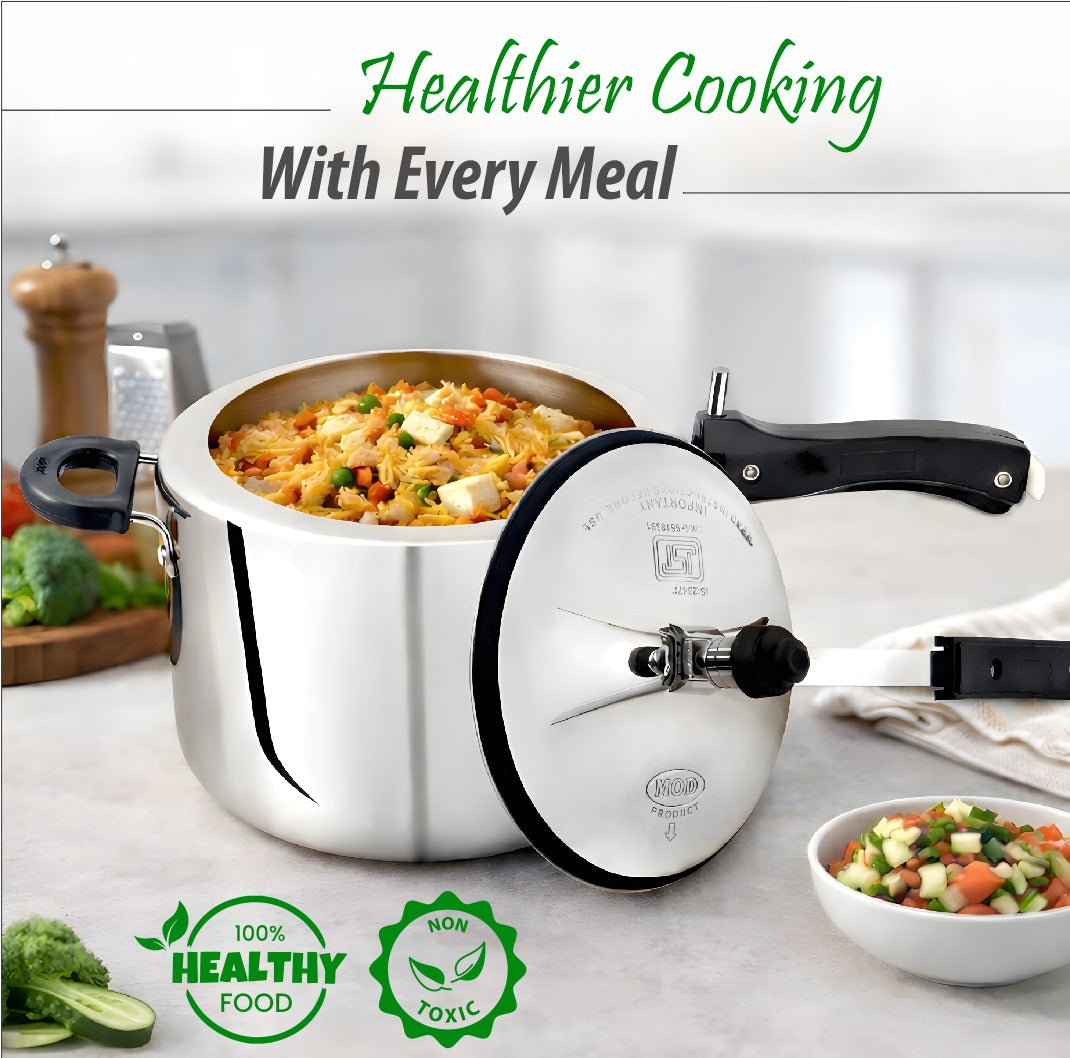 Royal Classic Aluminium Pressure Cooker 4MM Heavy Duty – Fast &amp; Safe Cooking