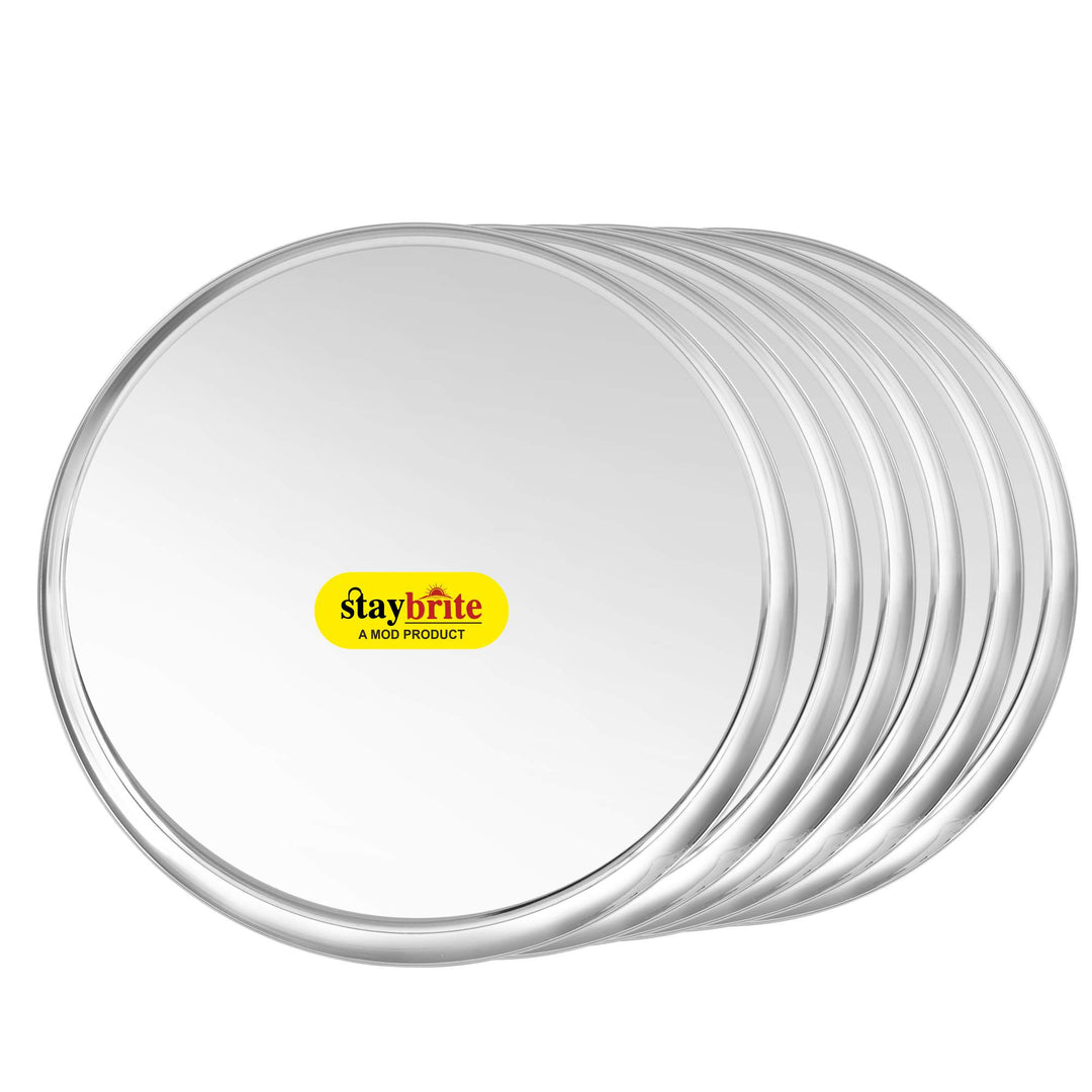 Staybrite Premium Stainless Steel Khomcha Thali Set of 6
