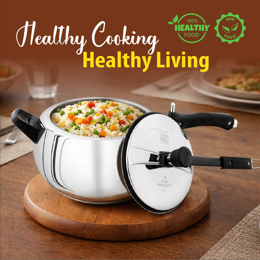 Stainless Steel Handi Pressure Cooker | Healthy, Durable and Quick Cooking for Indian Kitchens