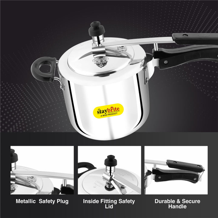 Royal Classic Aluminium Pressure Cooker 4MM Heavy Duty – Fast &amp; Safe Cooking