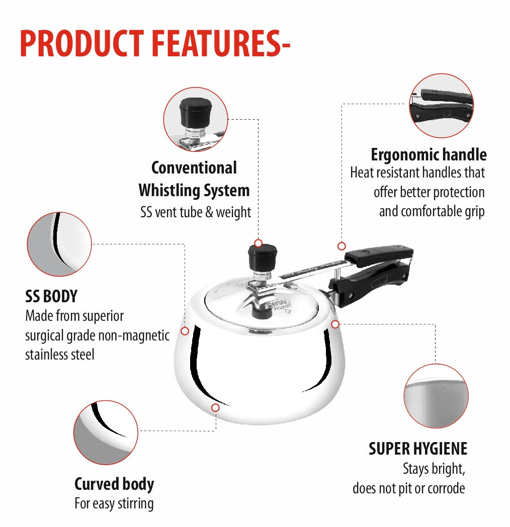 Royal Handi Heavy Duty Pressure Cooker – Fast &amp; Durable Cooking