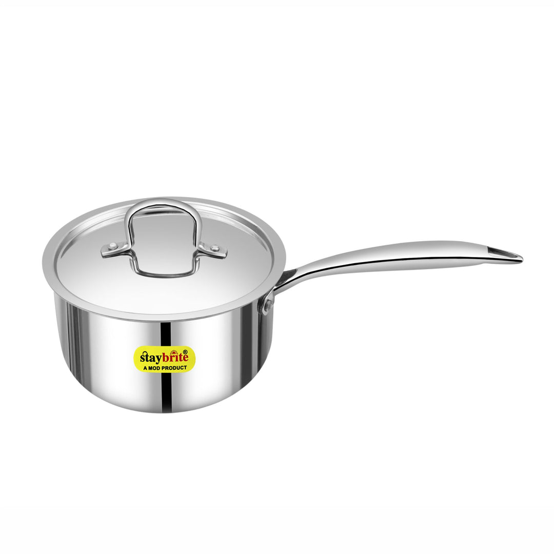 Triply Sauce Pan – 3-Ply Stainless Steel Saucepan for Even Heating &amp; Healthy Cooking