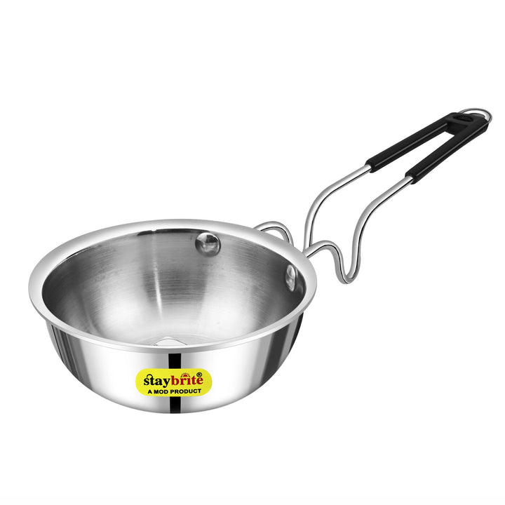 Triply Tadka Pan 2.5 mm – 3-Ply Stainless Steel Tadka Pan for Quick &amp; Even Tempering