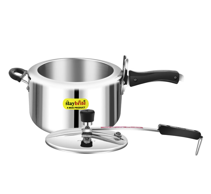 Staybrite Triply Classic Pressure Cooker | Tri-Ply Stainless Steel Outer Lid