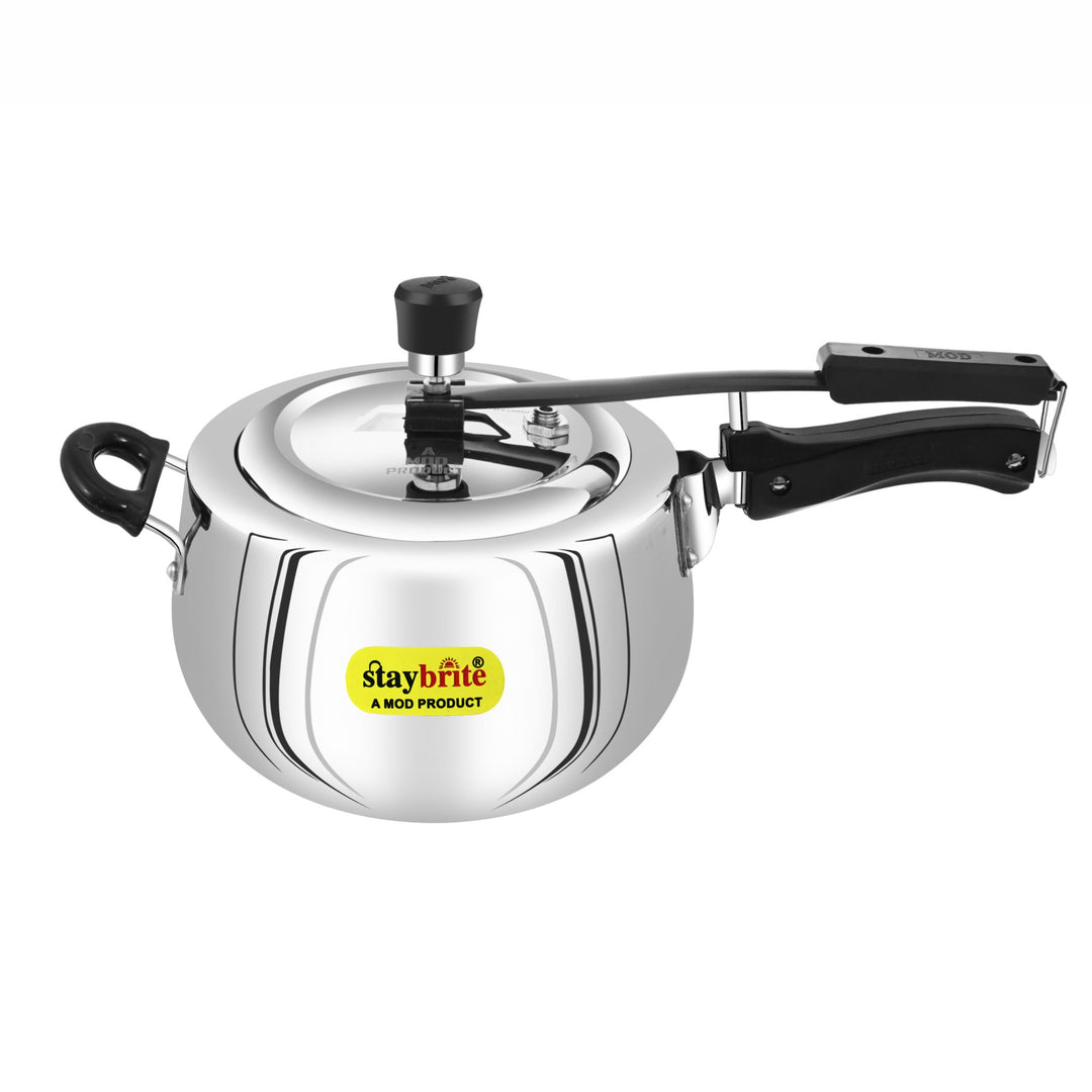 Staybrite Triply Handi Pressure Cooker | Induction &amp; Gas Compatible