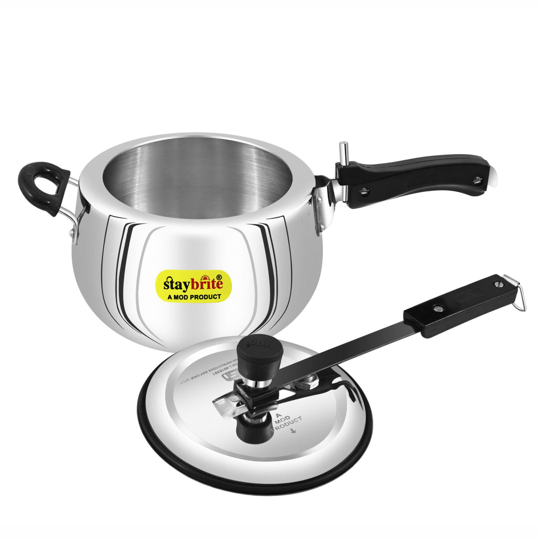 Staybrite Triply Handi Pressure Cooker | Induction &amp; Gas Compatible