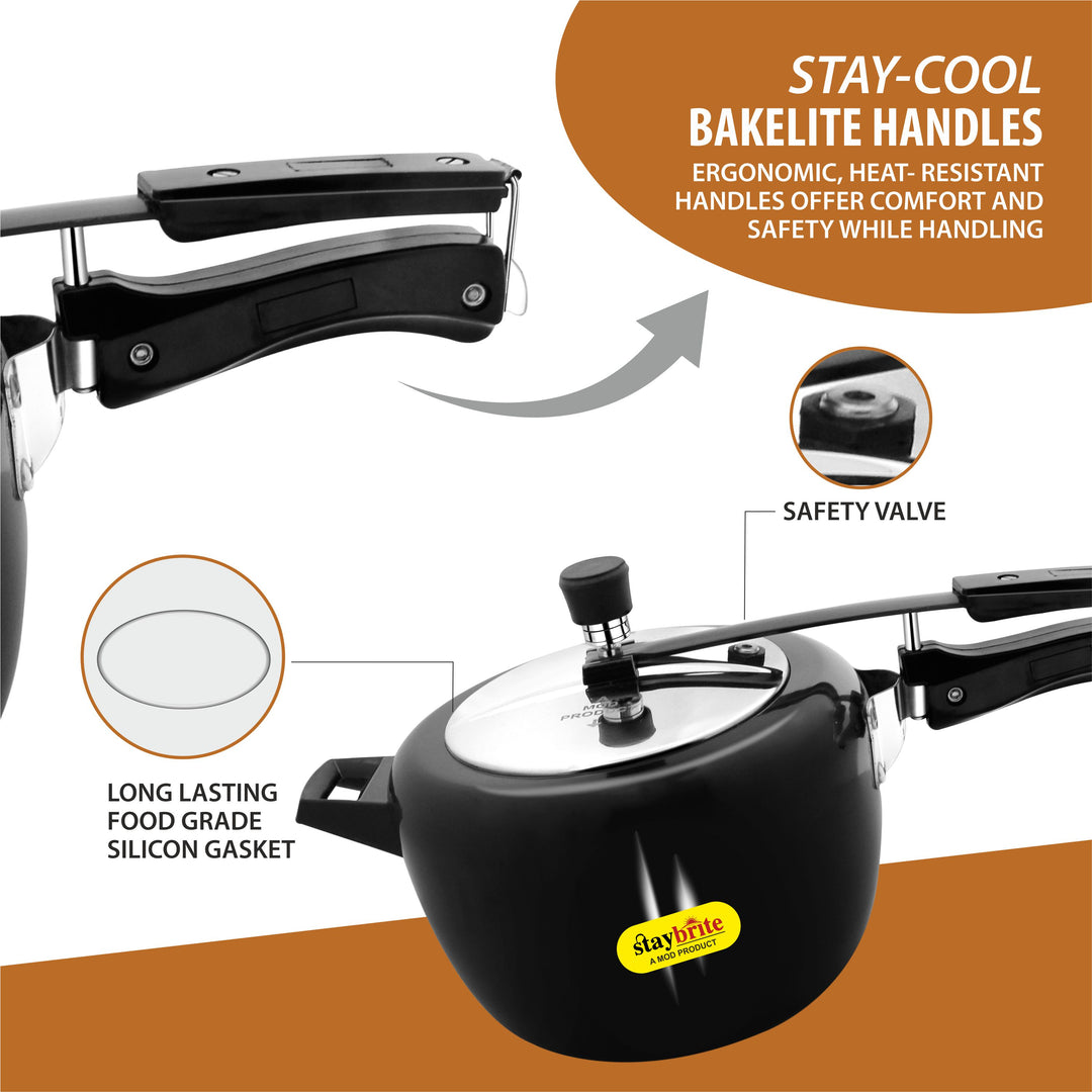Hard Anodized Maple Pressure Cooker – Durable, Fast Cooking &amp; Scratch Resistant