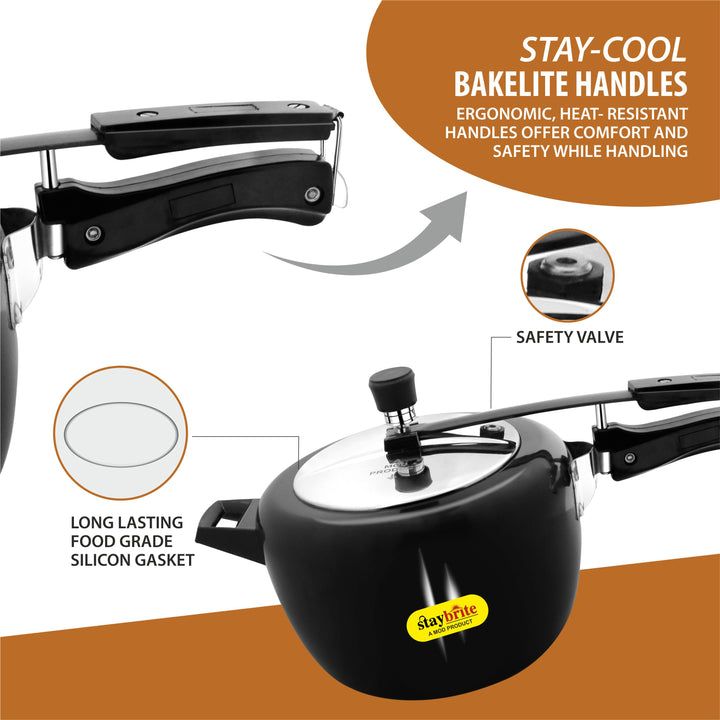 Hard Anodized Maple Pressure Cooker – Durable, Fast Cooking &amp; Scratch Resistant