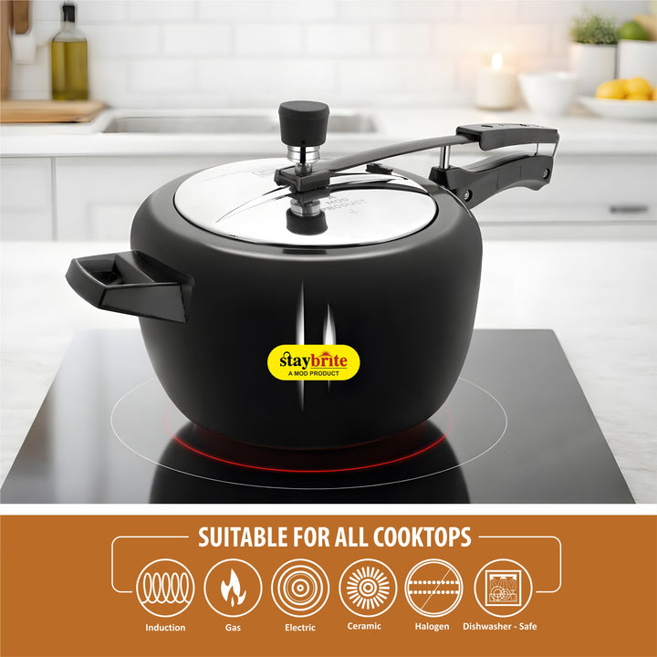 Hard Anodized Maple Pressure Cooker – Durable, Fast Cooking &amp; Scratch Resistant