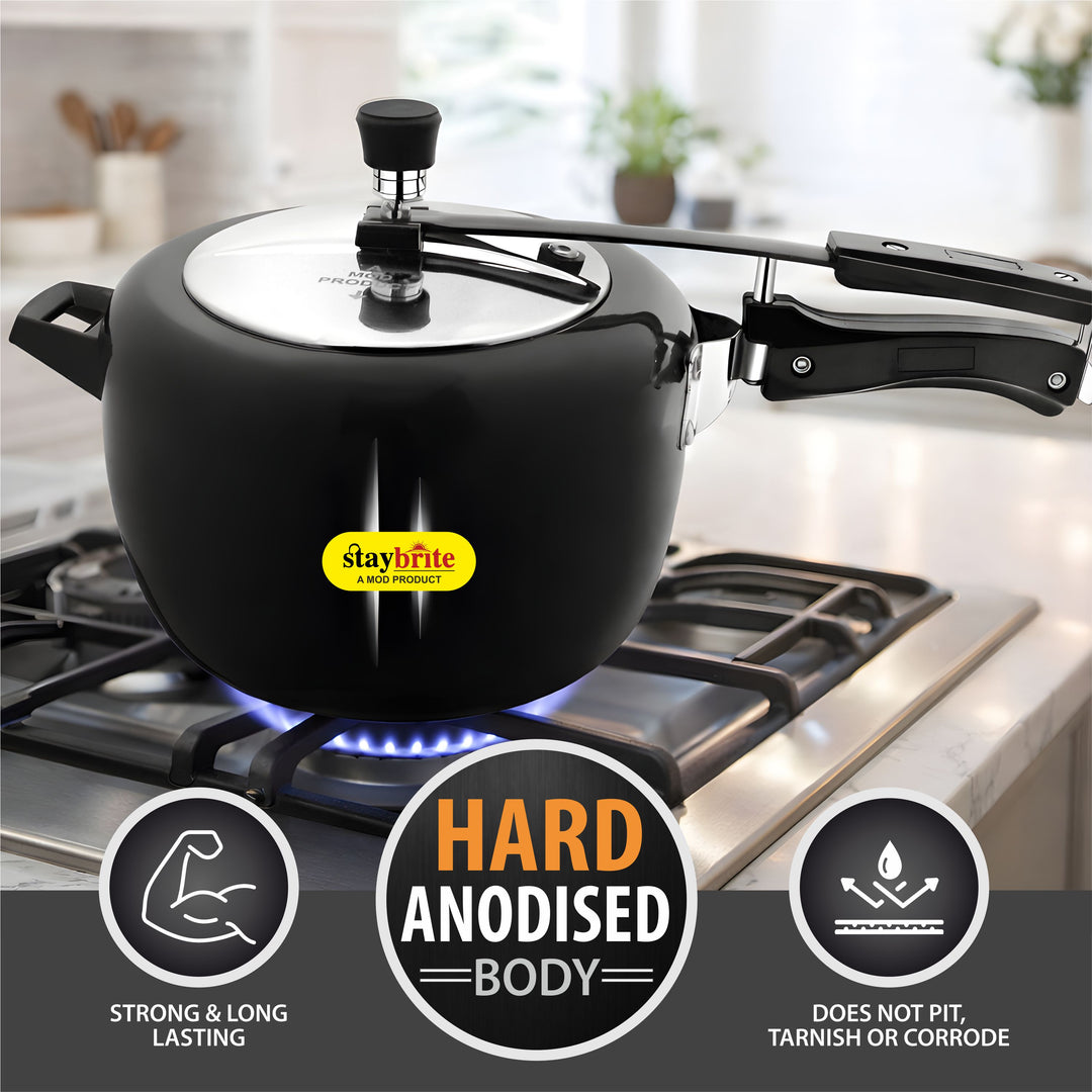 Hard Anodized Maple Pressure Cooker – Durable, Fast Cooking &amp; Scratch Resistant