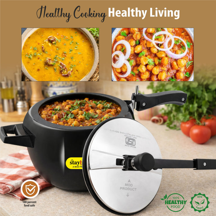 Hard Anodized Maple Pressure Cooker – Durable, Fast Cooking &amp; Scratch Resistant
