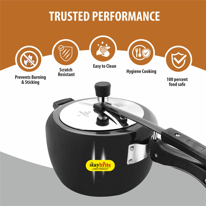 Hard Anodized Maple Pressure Cooker – Durable, Fast Cooking &amp; Scratch Resistant