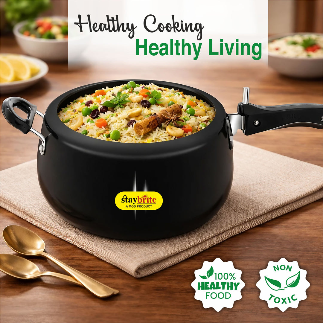 Hard Anodized Handi Pressure Cooker – Fast and Healthy Cooking
