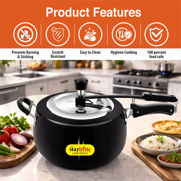 Hard Anodized Handi Pressure Cooker – Fast and Healthy Cooking
