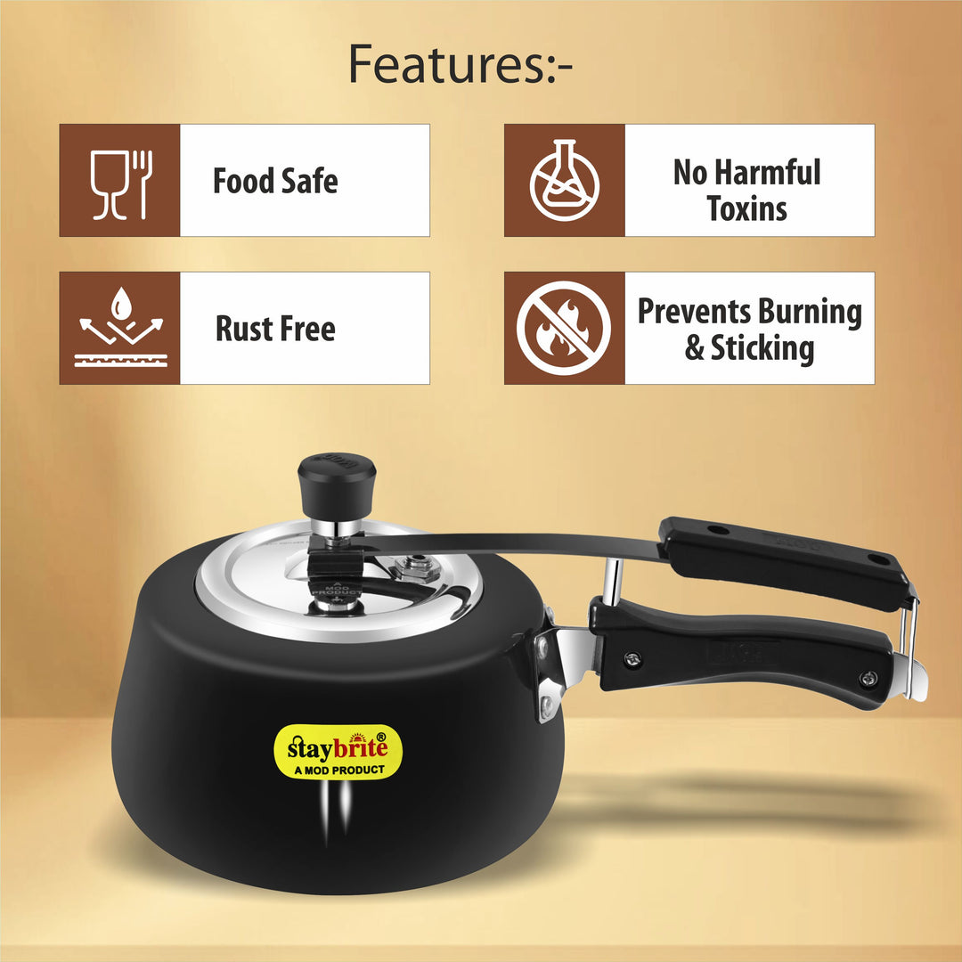 Hard Anodized Handi Pressure Cooker – Fast and Healthy Cooking