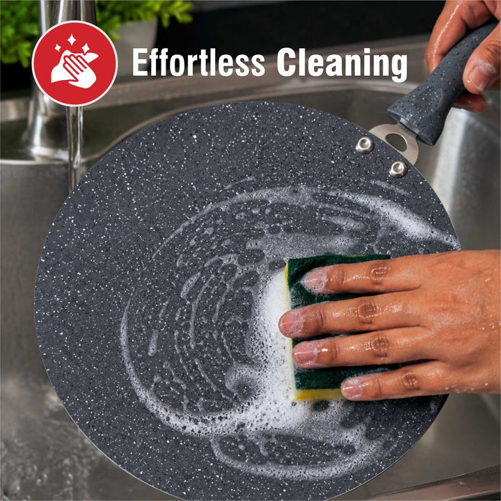 Staybrite Marblo Coated Concave Tawa | Even &amp; Healthy Cooking