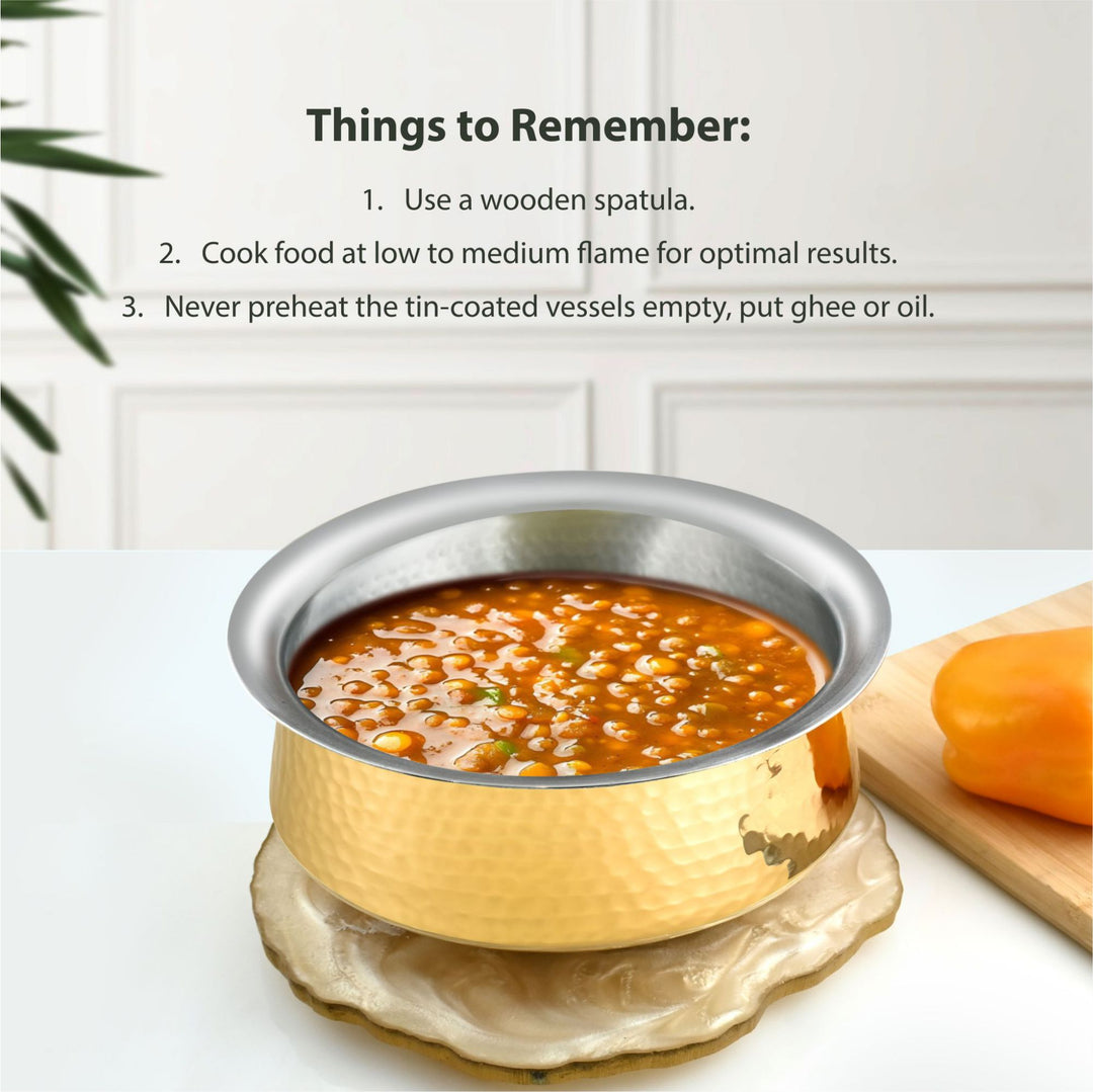 Brass Lagan – Traditional Brass Lagan for Even Heating &amp; Authentic Indian Cooking